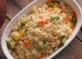 Frice rice in a plate